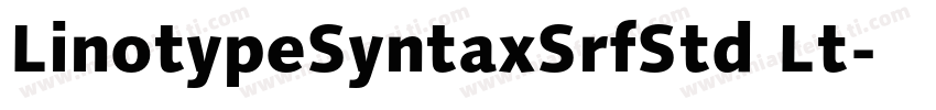 LinotypeSyntaxSrfStd Lt字体转换